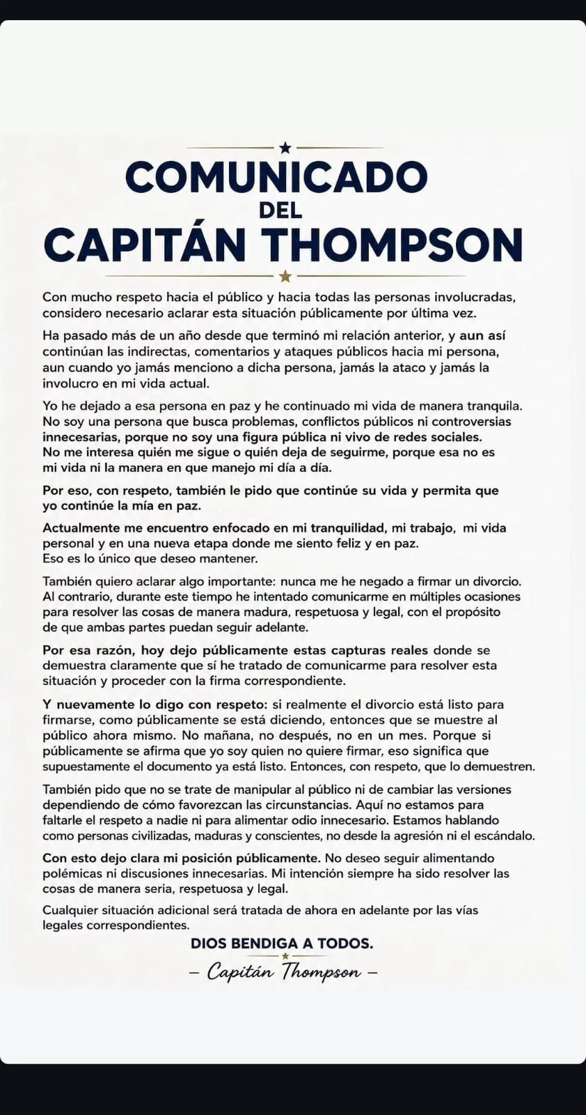 comunicado