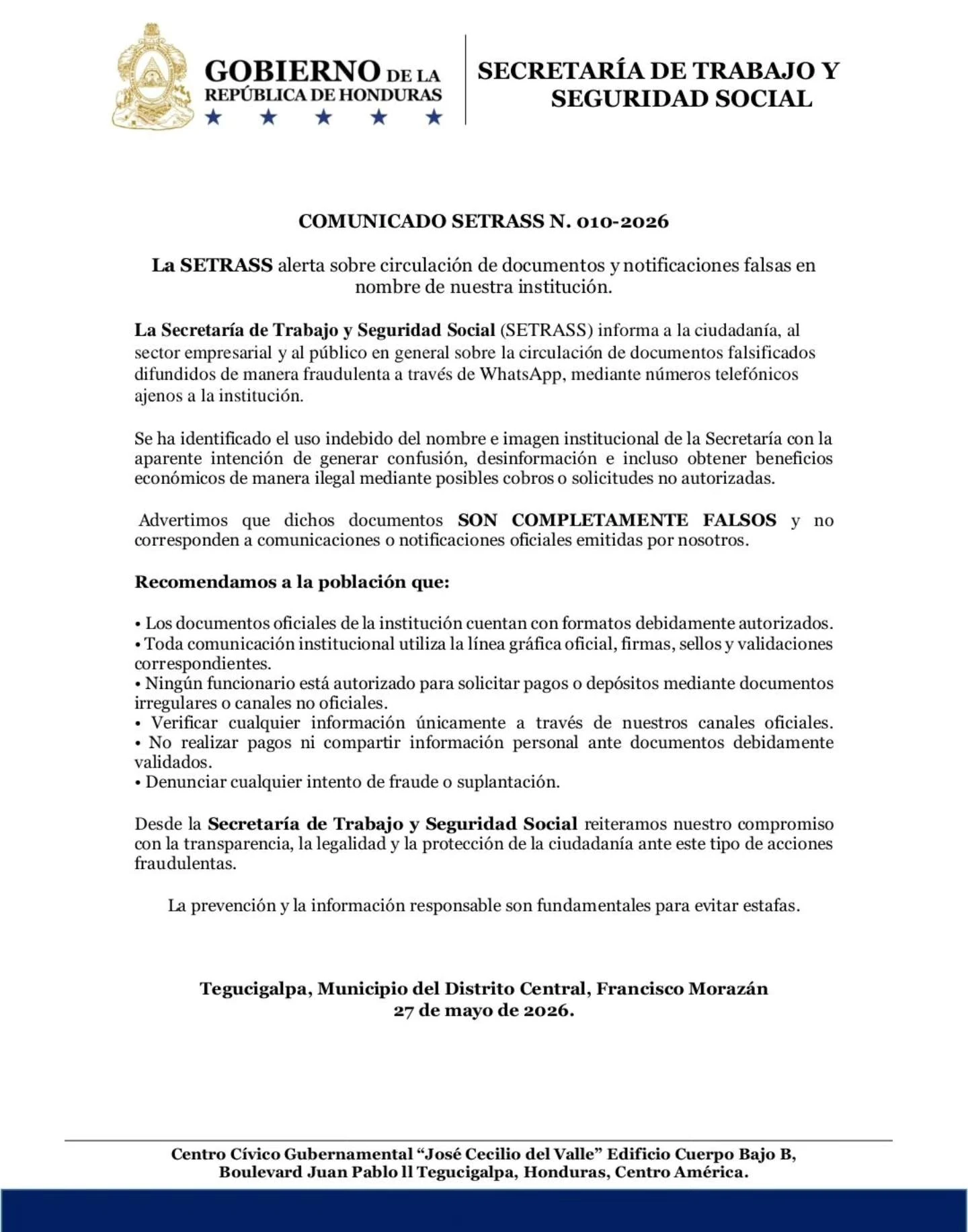comunicado