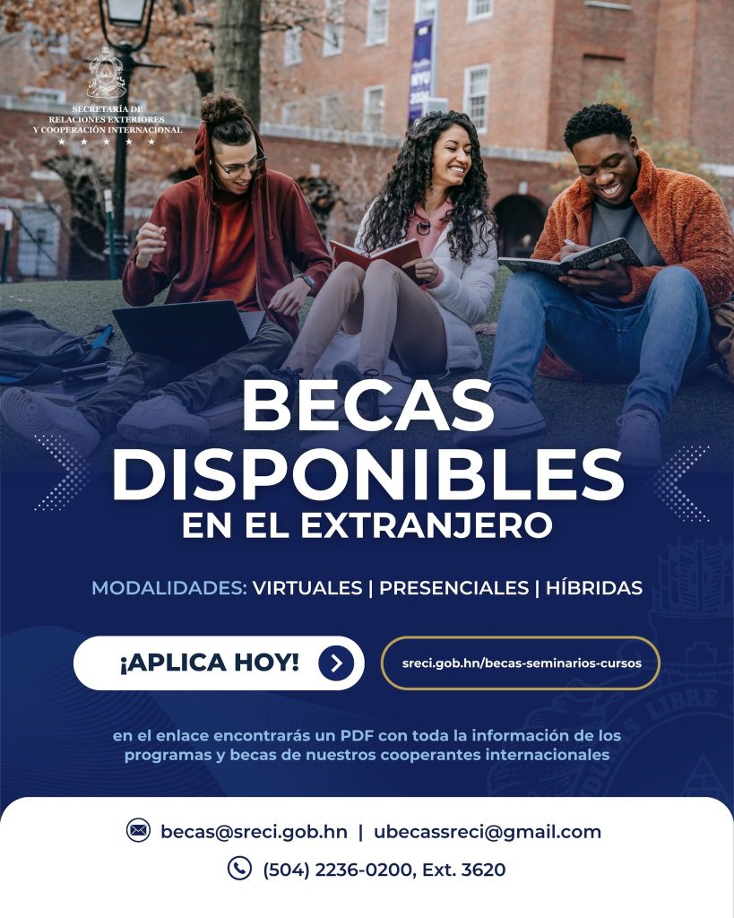 Afiche becas relaciones exteriores 