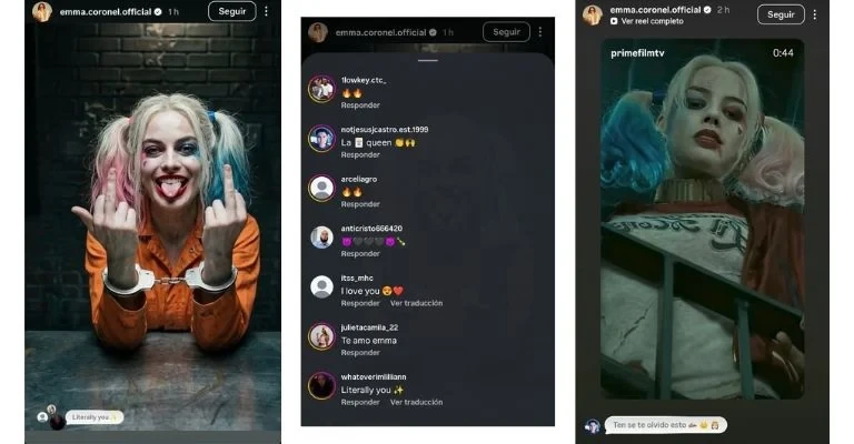 Capturas de pantalla de Emma Coronel