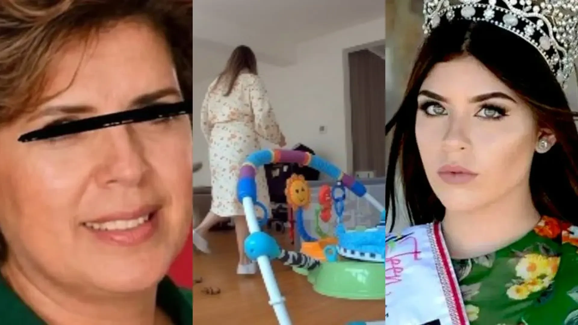 Carolina Flores y su suegra