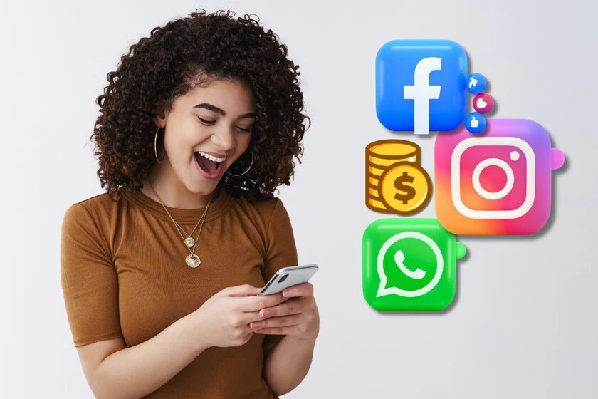 Imagen de mujer con un celular