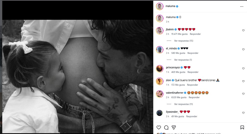 Maluma anuncio Instagram