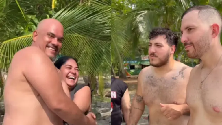 Imagen Principal de Nota: Grupo Frontera reconcilia a una pareja que peleaba en la playa