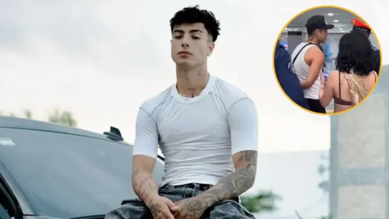 Imagen Principal de Nota: Filtran fuerte video del influencer Naim Darrechi arrestado en tras riña con azafata