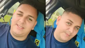 Imagen de "Dichosa la dueña de esos ojitos": policía roba corazones con inesperado video