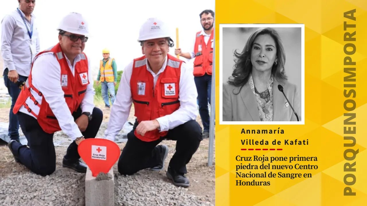 Cruz Roja pone primera piedra del nuevo Centro Nacional de Sangre en Honduras