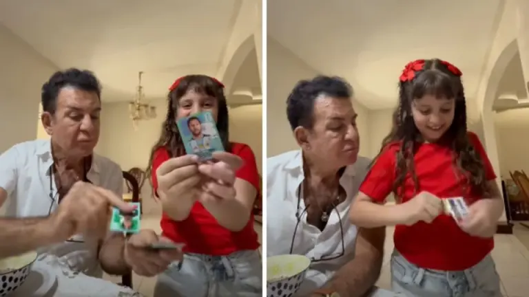 Imagen Principal de Nota: Salvador Nasralla comparte tierno video con su hija al descubrir vista de Messi