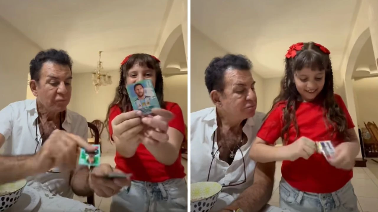 Imagen Principal de Nota: Salvador Nasralla comparte tierno video con su hija al descubrir vista de Messi