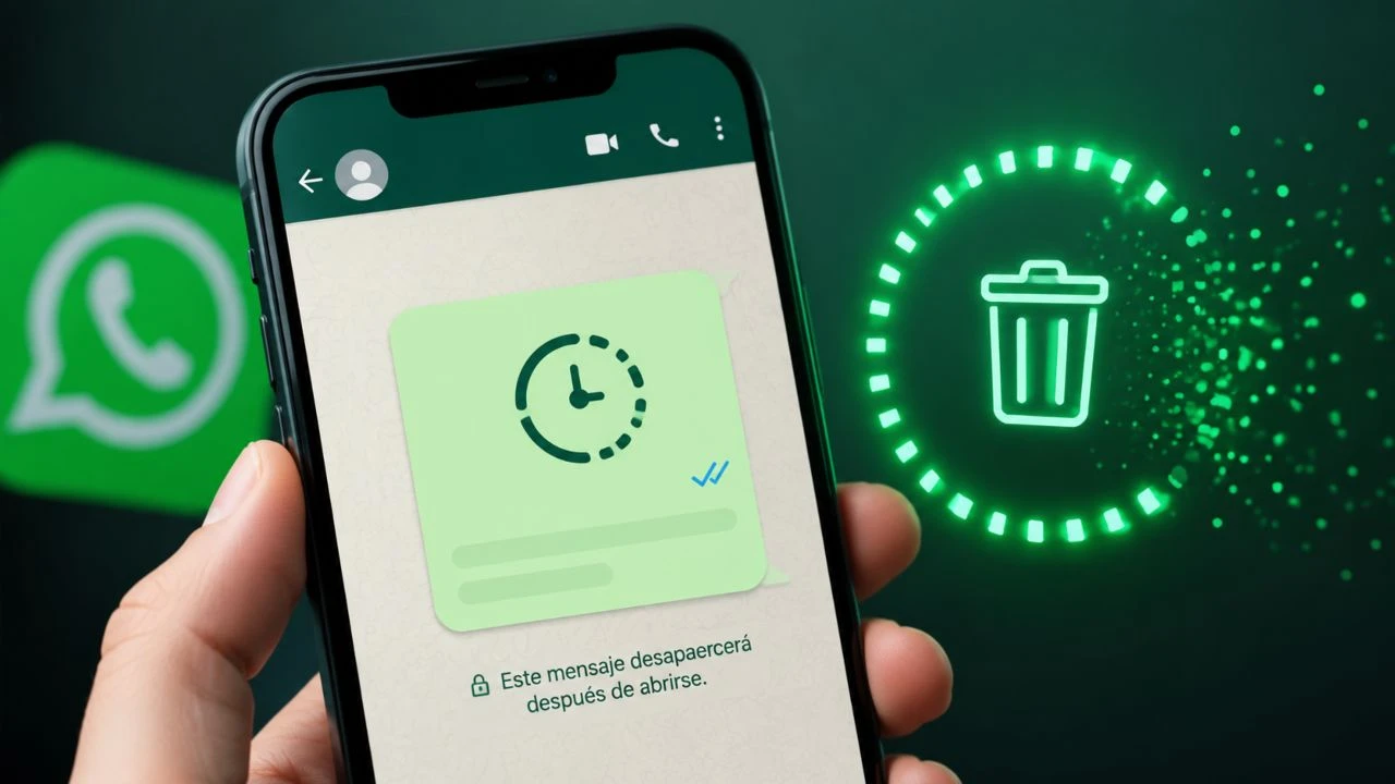 Imagen Principal de Nota: Nueva función de WhatsApp permitirá borrar mensajes automáticamente tras abrirlos
