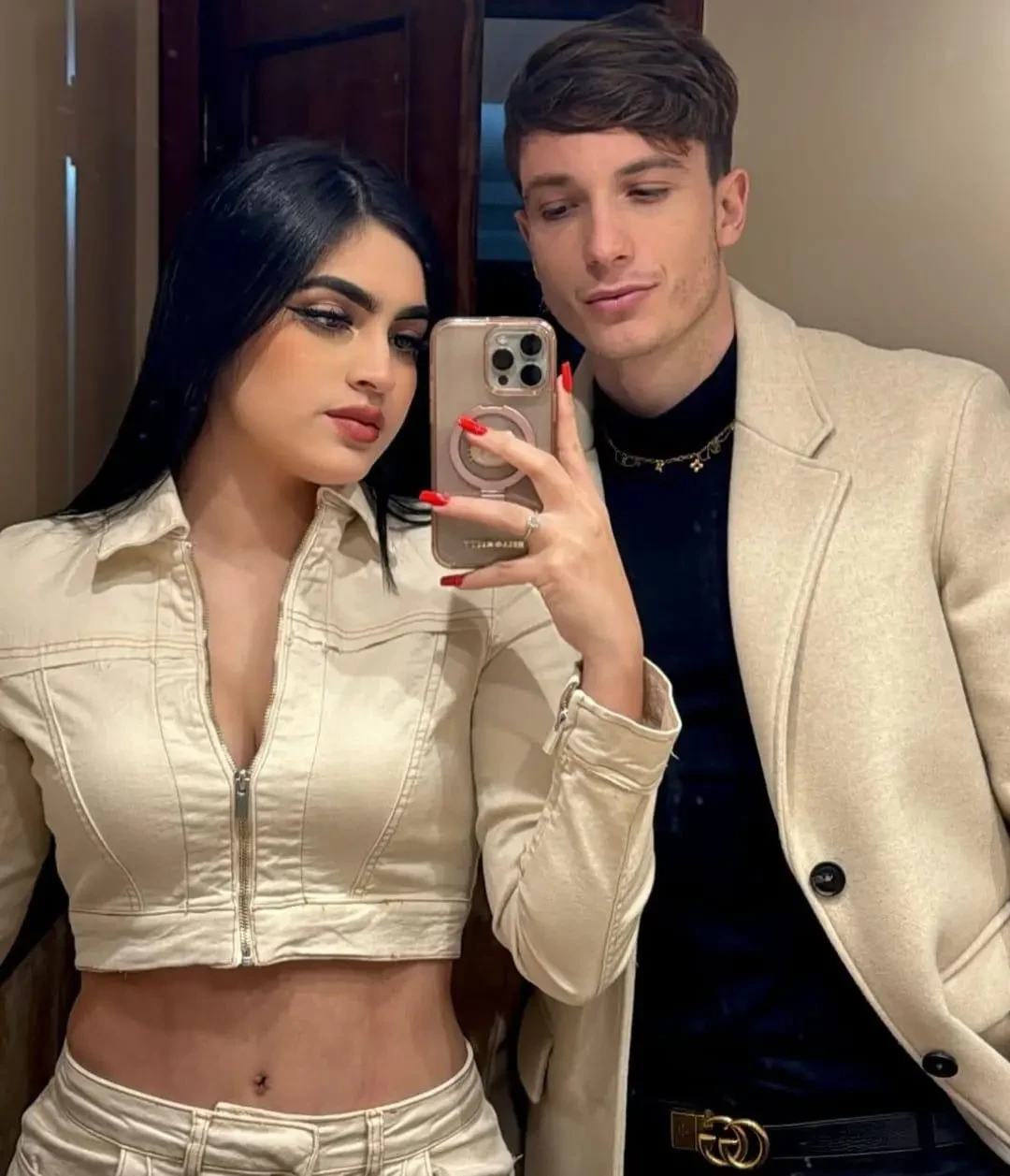 Roxana Somoza junto a su novio Juninho Manella