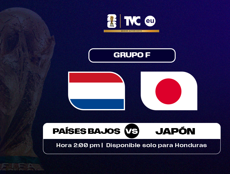 EN VIVO: Holanda Vs. Japón, juego disponible solo para Honduras