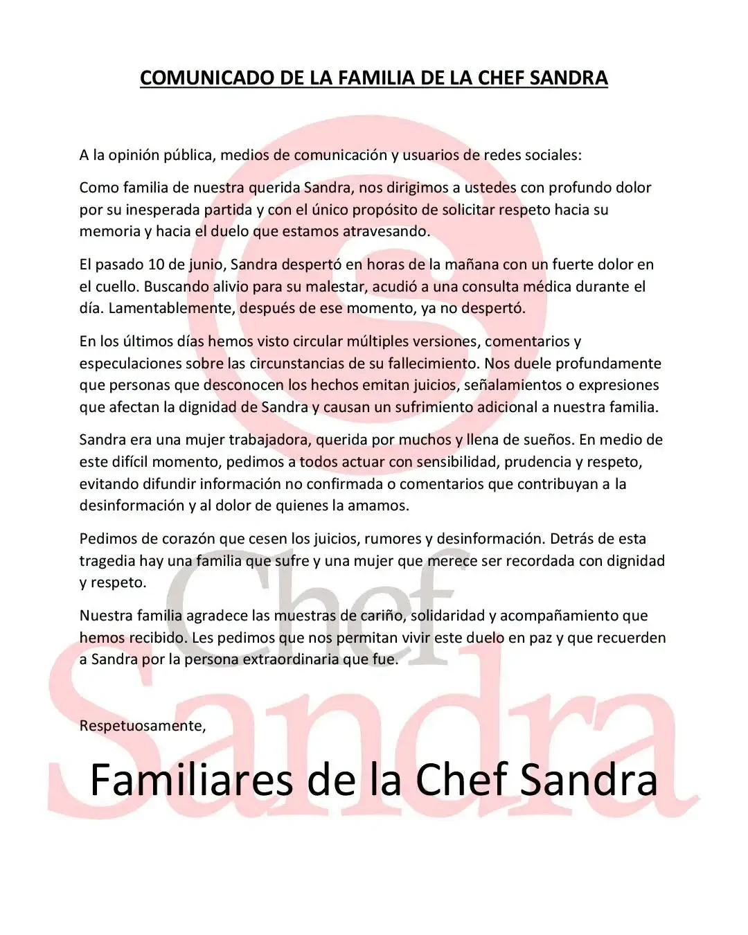 comunicado