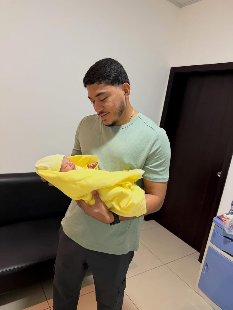 Franklin junto a su hijo Fabian