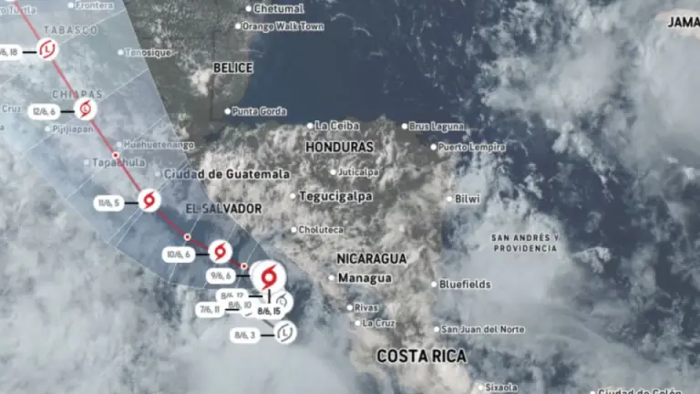 Imagen Principal de Nota: Tormenta Cristina: estos nueve departamentos están bajo alerta en Honduras