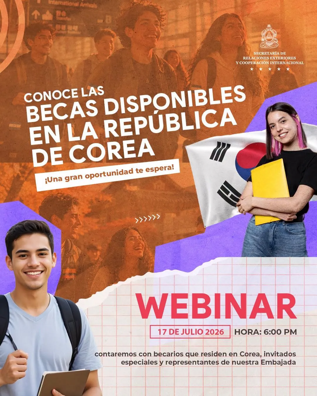 Webinasr becas corea del Sur