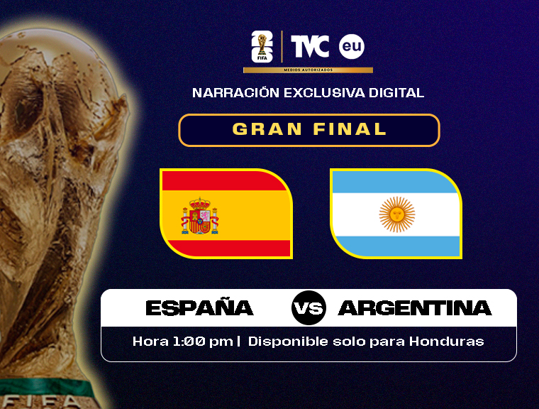 EN VIVO: España vs. Argentina, juego disponible solo para HN