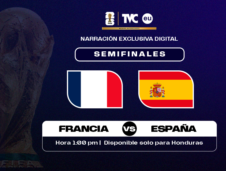 En vivo: Francia vs. España, juego disponible solo para HN
