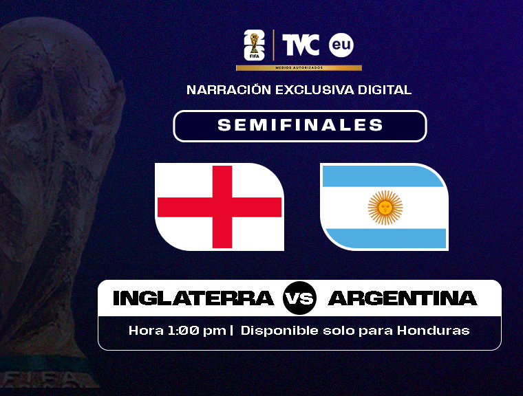 En vivo: Inglaterra vs Argentina,juego disponible solo para HN