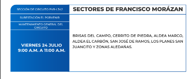 Zonas sin energía eléctrica