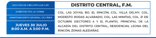 Zonas sin energía eléctrica