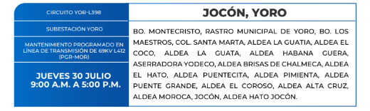 Zonas sin energía eléctrica