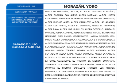 Zonas sin energía eléctrica
