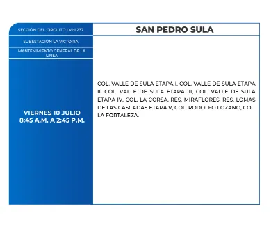 Zonas sin energía eléctrica