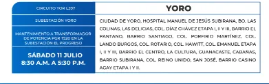 Zonas sin energía eléctrica