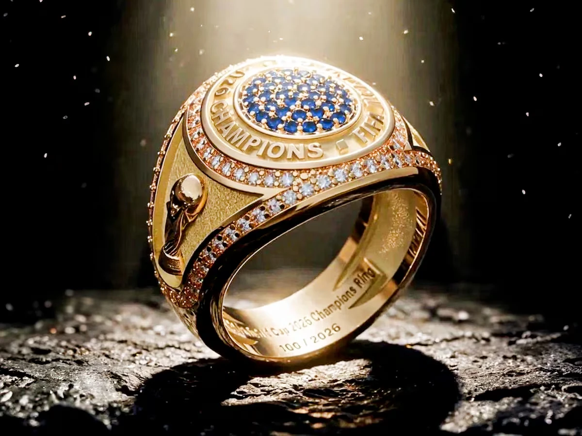 Imagen de anillo de oro para los campeones del Mundial 2026