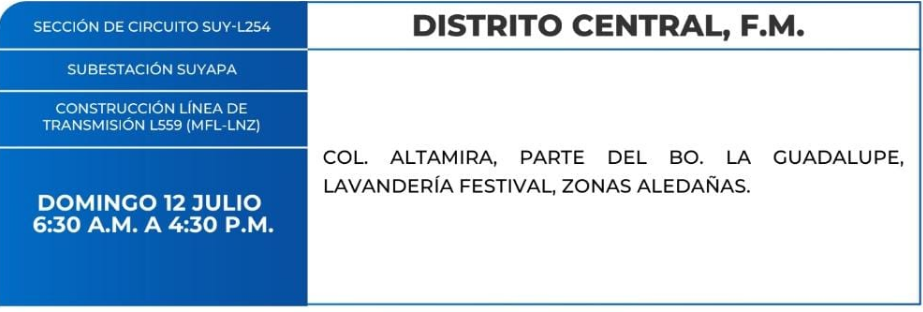 Zonas sin energía eléctrica