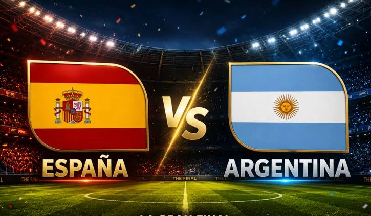 Imagen de banderas de España y Argentina