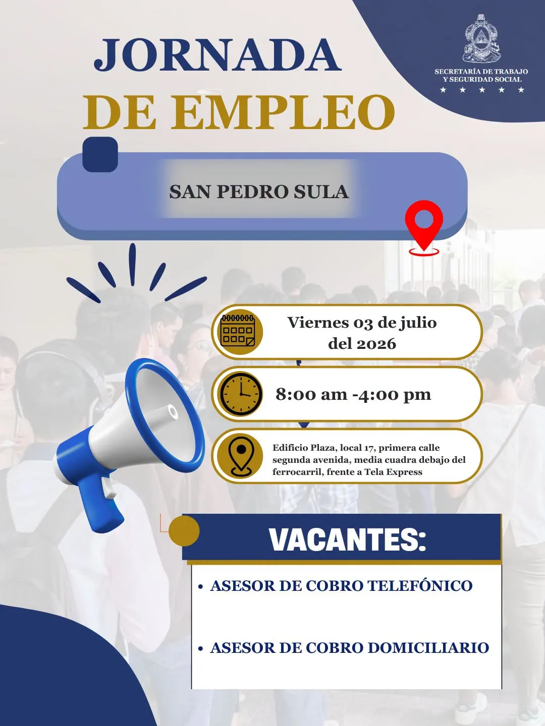 san Pedro Sula vacantes
