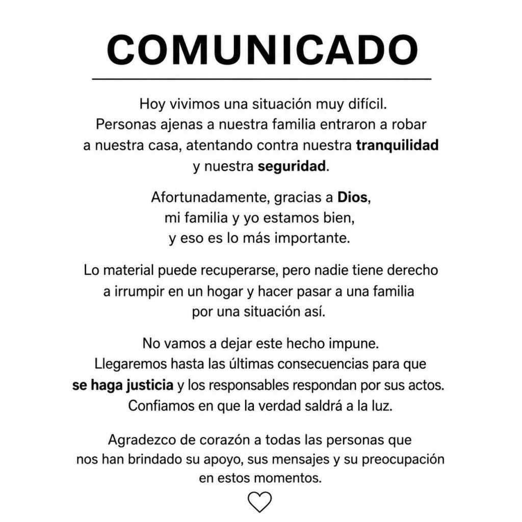 Karely Ruiz comunicado
