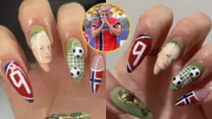 Imagen de La nueva tendencia viral: uñas inspiradas en el rostro de Haaland