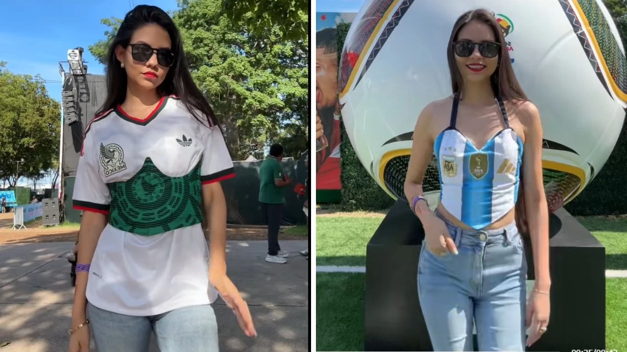 Imagen Principal de Nota: ¿Quién es Adriana Sierra, la tiktoker que rediseña camisas del Mundial?