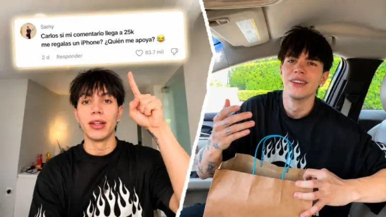 Hondureño lanza reto a famoso tiktoker y recibe inesperado regalo