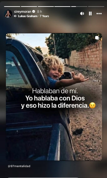 Captura Instagram Sirey Morán