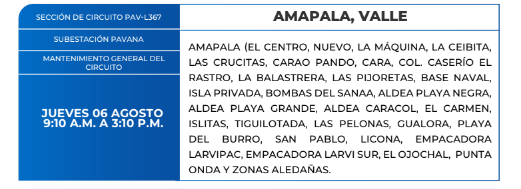 Zonas sin energía eléctrica