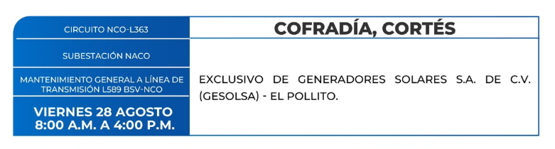 Zonas sin energía elétrica