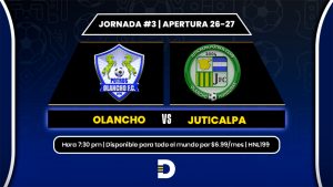 EN VIVO: Olancho vs. Juticalpa, juego disponible a nivel mundial