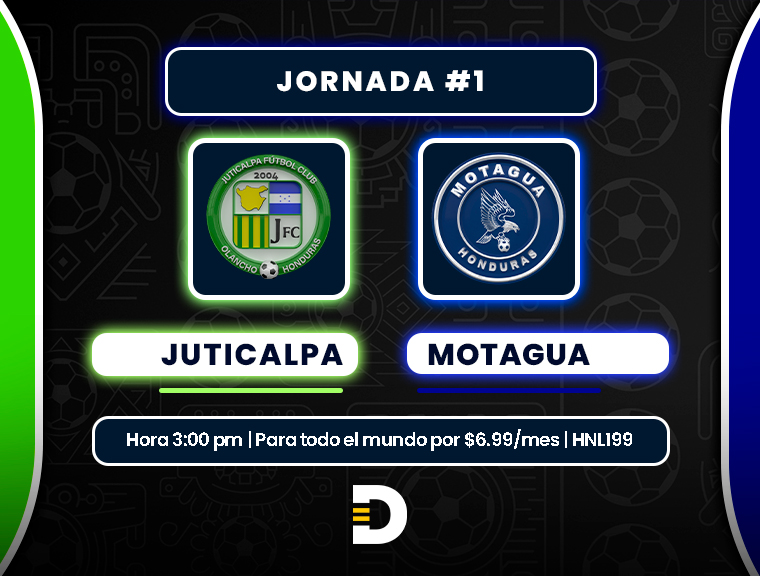 EN VIVO: Juticalpa Vs Motagua, juego disponible a nivel mundial