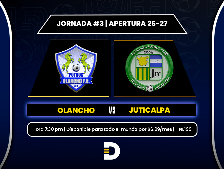 EN VIVO: Olancho vs. Juticalpa, juego disponible a nivel mundial