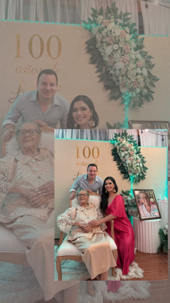 Loren Mercadal junto a su abuelo Lorenza