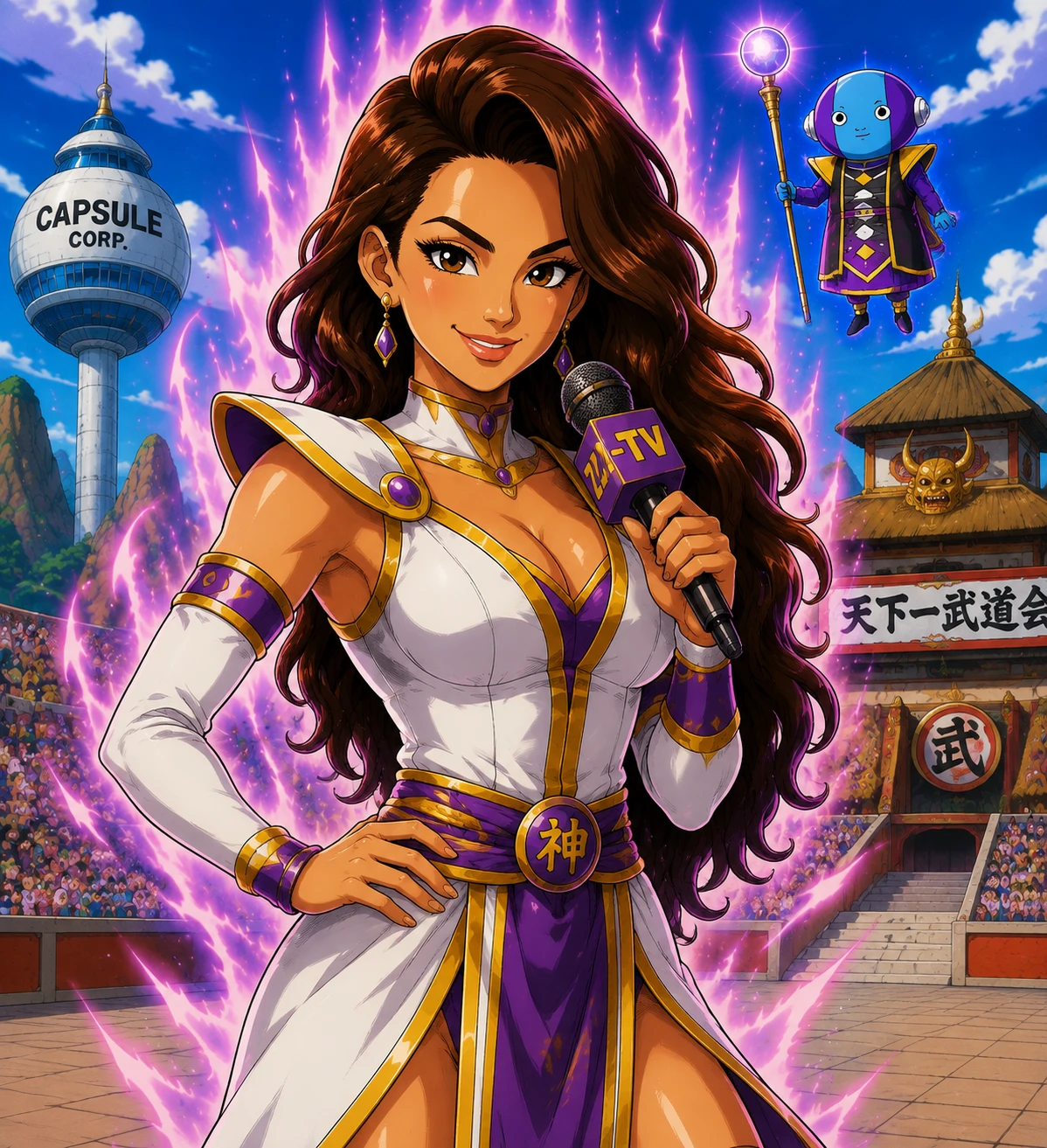 Alejandra Rubio con traje de Dragon Ball