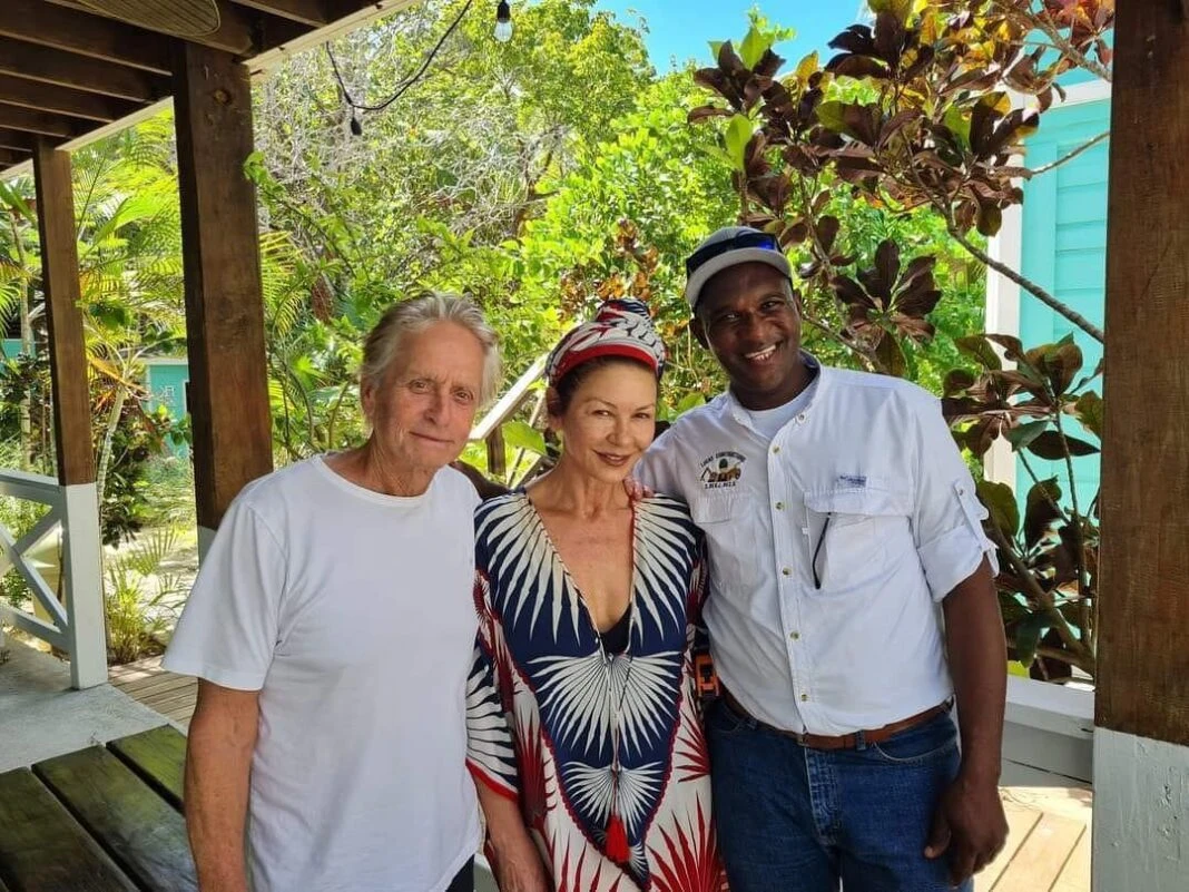 Imagen de Michael Douglas y su esposa