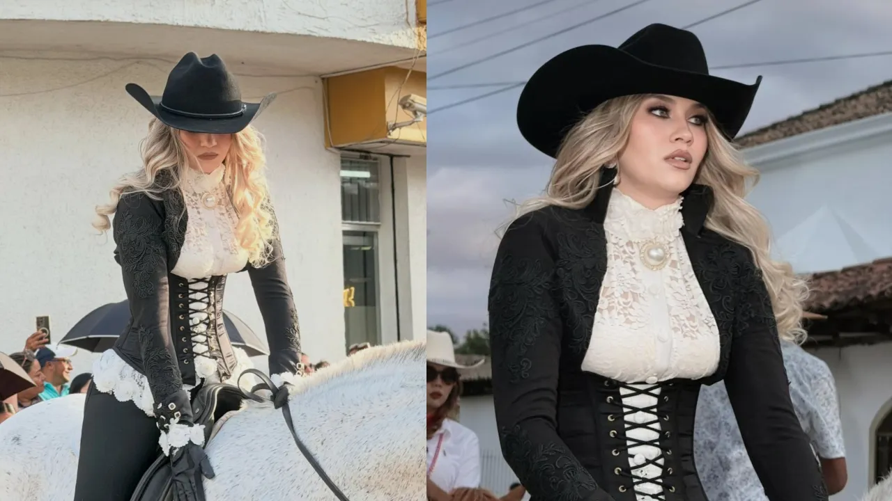Ex reina de belleza Andrea Salinas deslumbra en desfile hípico de Danlí y cautiva a todos
