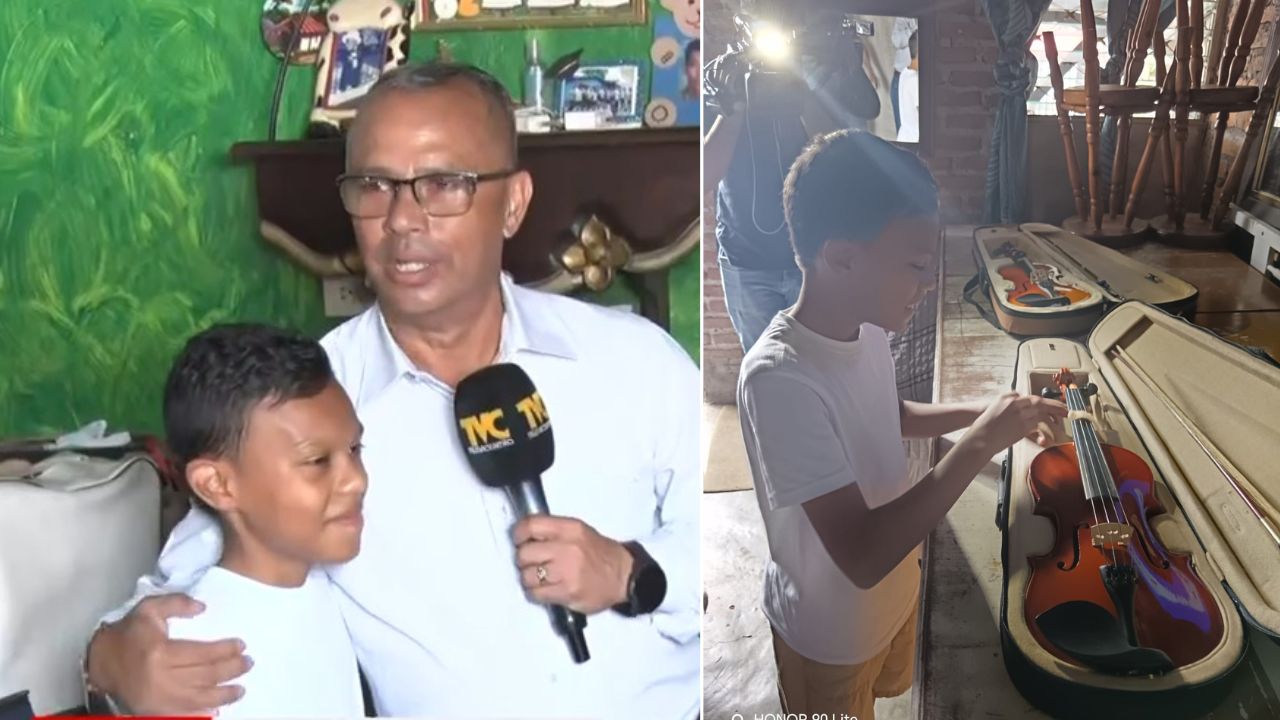 Estudiante daña su violín en accidente vial y Francisco Zúñiga cambia su historia