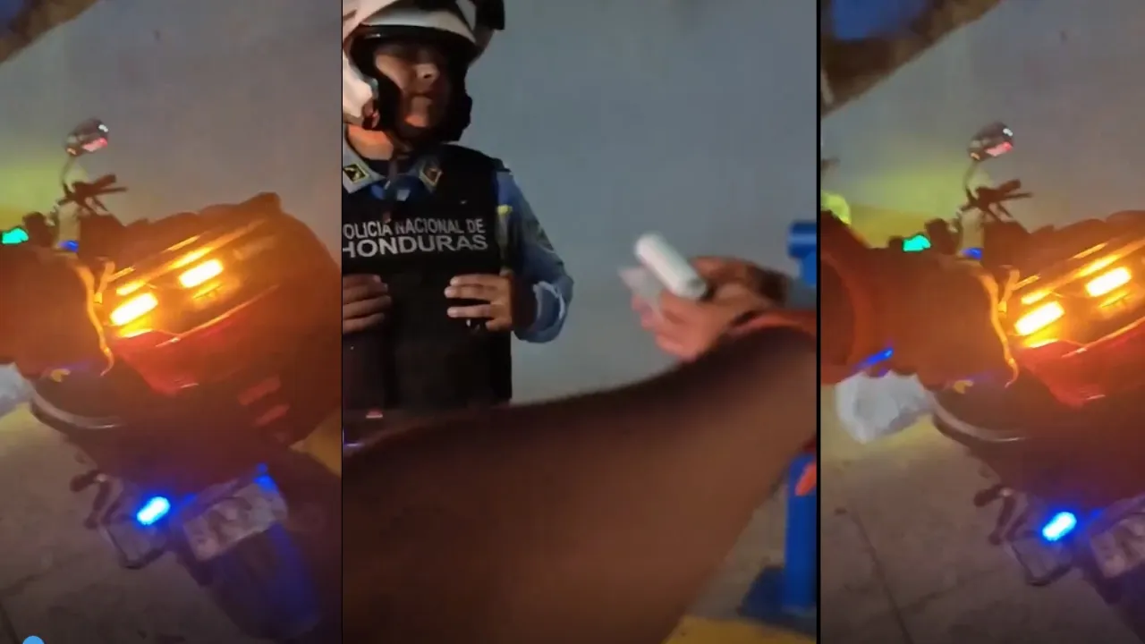 'Yo soy tiktoker': Hondureño transmite en vivo para evitar multa de la Policía