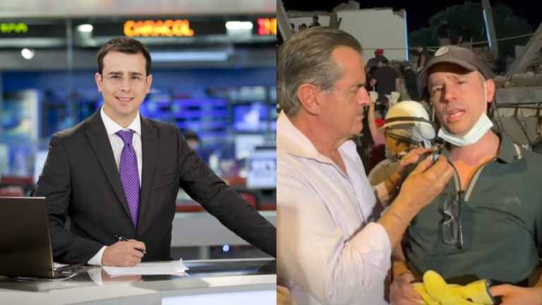 Imagen Principal de Nota: Periodista busca desesperadamente a su padre tras terremoto en Colombia